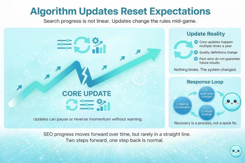 Algorithm updates reset expectations
