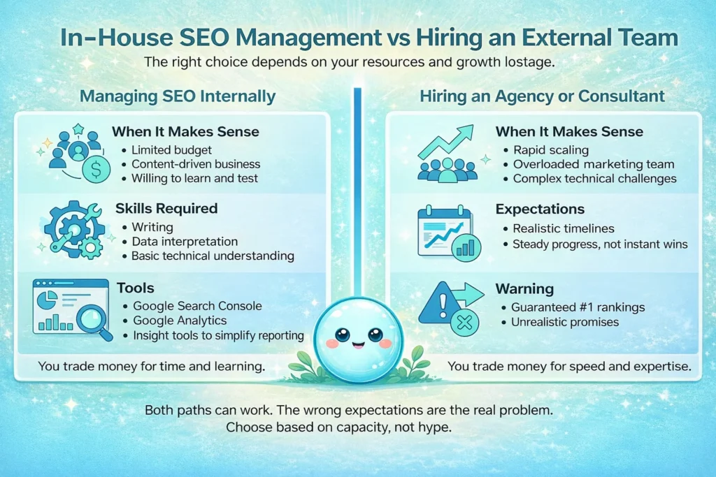 In-House SEO Management vs Hiring an External Team