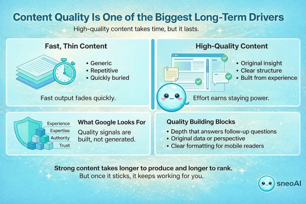 Why Quality Takes Time