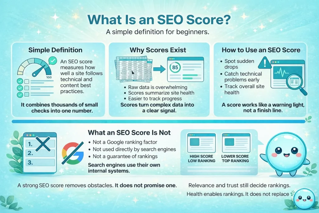 What is an SEO score?
