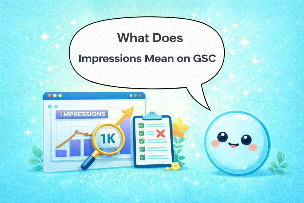 what does impressions mean on GSC