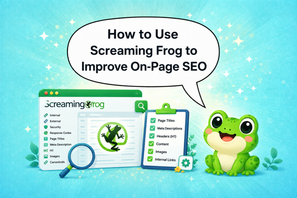 how to use screaming frog to improve on-page seo